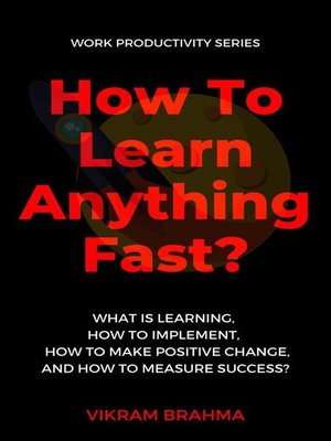 cover image of How to Learn Anything Fast?
